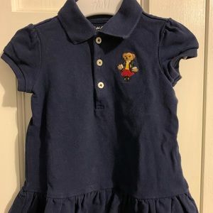 RL Polo bear infant dress with bloomer